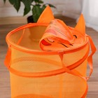 Корзина для хранения игрушек «Котик», с ручками и крышкой, 33 х 43 см - Фото 6