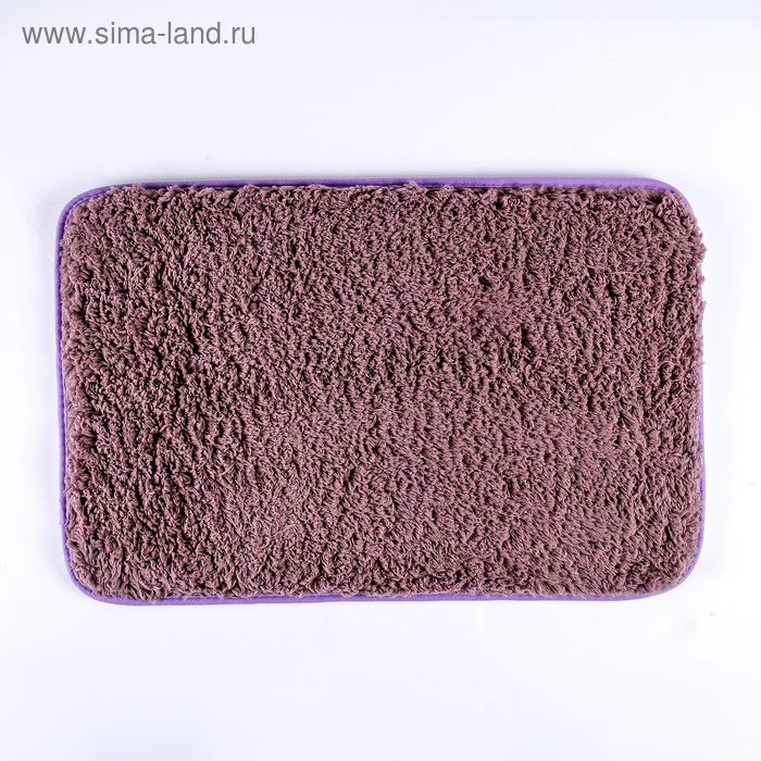 Коврик «Мохнатый», 40×60 см, цвет фиолетовый - Фото 1