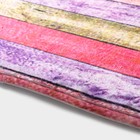 Набор ковриков для ванной и туалета Доляна «Цветные деревяшки», 2 шт, 38×45 см, 45×75 см - фото 210173