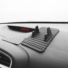 Коврик противоскользящий с подставкой под телефон и номером телефона, черный - Фото 2