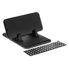 Коврик противоскользящий с подставкой под телефон и номером телефона, черный - Фото 4