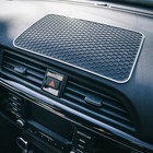 Коврик противоскользящий 27.5×17 см, соты, черный - Фото 2