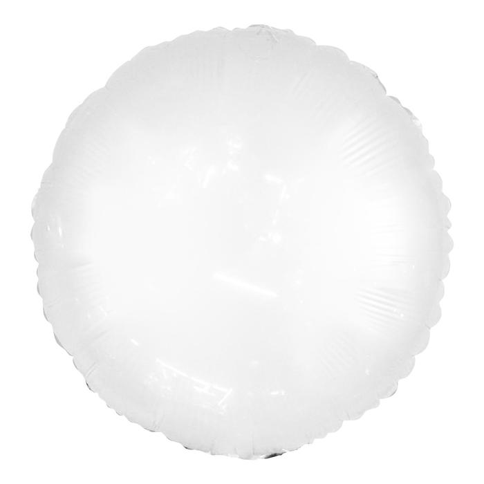 Шар полимерный 18" "Неон", круг, цвет белый - Фото 1