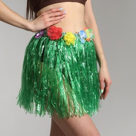 Гавайская юбка, цветная 40 см, МИКС