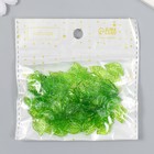 Декор для творчества пластик "Зелёный листик" набор  80 шт 1,4х0,8 см - Фото 4