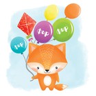 Термонаклейка для декорирования текстильных изделий детская «Милый лисёнок», 14 х 14 см - Фото 3