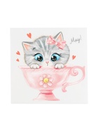 Термонаклейка для декорирования текстильных изделий детская «Мяу Мяу!», 14 х 14 см - Фото 3