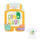 Термонаклейка для декорирования текстильных изделий детская Dino, 14 х 14 см - Фото 1