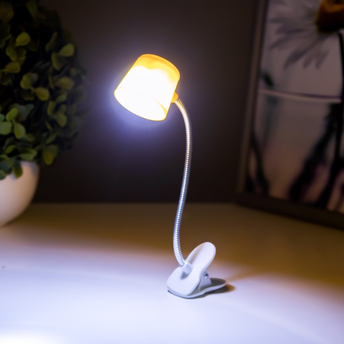 Лампа на прищепке LED "Прожектор" от батареек МИКС 14х4х3,8 см RISALUX - фото 1906923112