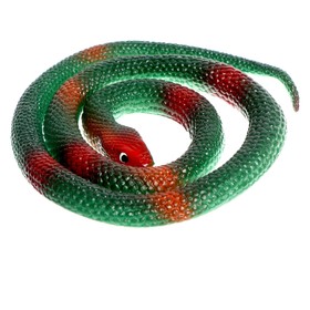 Прикол «Гадюка», резиновая, 70 см, цвет темно-зелёный (комплект 4 шт)