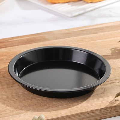 Форма для выпечки Доляна «Жаклин», 16×2.5 см, антипригарное покрытие, цвет чёрный