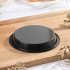 Форма для выпечки Доляна «Жаклин», 16×2.5 см, антипригарное покрытие, цвет чёрный - Фото 3