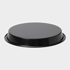 Форма для выпечки Доляна «Жаклин. Круг», 20×2,5 см, антипригарное покрытие, цвет чёрный - фото 4243587