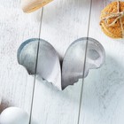 Набор форм для вырезания печенья Доляна «Половинки», 2 шт, 12×10×4 см, цвет хромированный - Фото 4