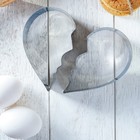 Набор форм для печенья Доляна «Половинки», 2 шт., 12×10×4 см, цвет серебристый - Фото 6