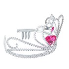 Корона на голову для девочки «Сердечко», с камнями, МИКС - Фото 2