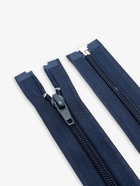 Молния «Спираль», №5, разъёмная, замок автомат, 60 см, тёмно-синяя - Фото 2