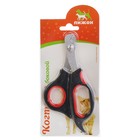 Ножницы-когтерезы средние с упором для пальца, 12×4.5×1.4 см, эконом, микс цветов - Фото 5