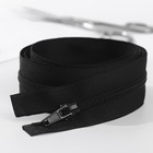 Молния «Спираль», №5, разъёмная, замок автомат, 100 см, чёрная - Фото 3