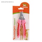 Когтерез боковой малый с нескользящими ручками, 12 х 4 х 1 см, эконом, микс цветов - фото 809209456