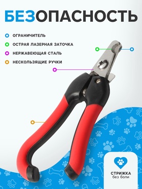 Набор по уходу за когтями: когтерез боковой (отверстие 11 мм) и пилка, микс цветов