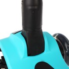 Самокат стальной FL-818, колёса PU d=120 мм, ABEC 7, свет,звук, имитация дыма, цвет голубой - Фото 6