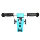 Самокат стальной FL-818, колёса PU d=120 мм, ABEC 7, свет,звук, имитация дыма, цвет голубой - Фото 7