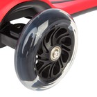 Самокат стальной FL-818, колёса PU d=120 мм, ABEC 7, свет,звук, имитация дыма, цвет красный - Фото 3