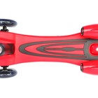 Самокат стальной FL-818, колёса PU d=120 мм, ABEC 7, свет,звук, имитация дыма, цвет красный - Фото 5