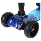 Самокат складной, колёса световые PU 130/50 мм, ABEC 7, с эффектом дыма, цвет космос - Фото 4