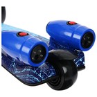 Самокат складной, колёса световые PU 130/50 мм, ABEC 7, с эффектом дыма, цвет космос - Фото 5