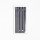 Молния «Спираль», №3, неразъёмная, замок автомат, 18 см, серая - Фото 3