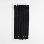 Молния «Спираль», №3, неразъёмная, замок автомат, 20 см, цвет чёрный, цена за 1 штуку - Фото 3