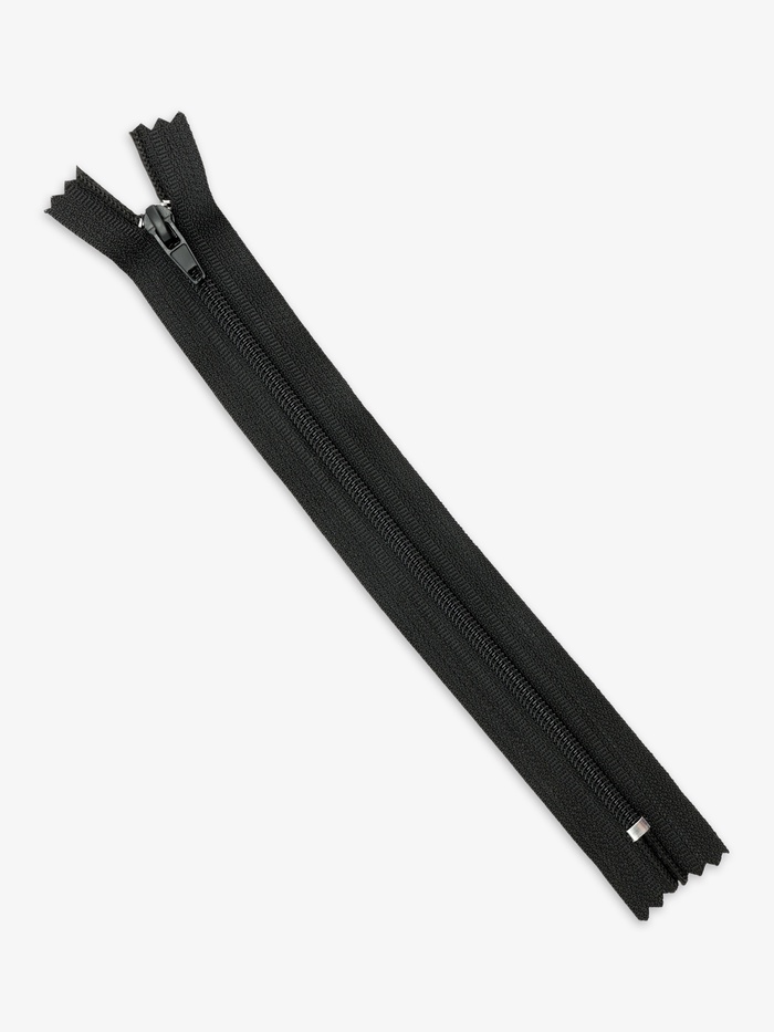 Молния «Спираль», №4, неразъёмная, брючная, замок автомат, 20 см, чёрная - Фото 1