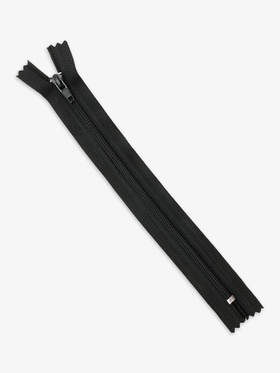 Молния «Спираль», №4, неразъёмная, брючная, замок автомат, 20 см, чёрная (комплект 10 шт)