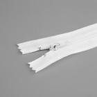 Молния «Спираль», №3, неразъёмная, замок автомат, 30 см, белая - Фото 2