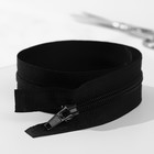 Молния «Спираль», №5, разъёмная, замок автомат, 40 см, чёрная - Фото 3