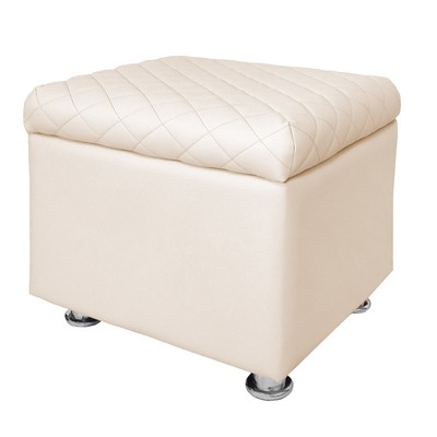 Пуф «Вега», с ящиком для хранения, 430×480×430 мм, цвет бежевый