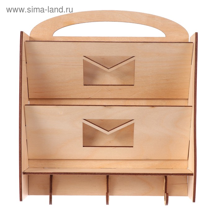 Ключница из фанеры "Письмо" (набор 9 деталей) 24х21,5х5 см - Фото 1