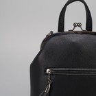 Сумка-рюкзак, отдел на фермуаре, 2 наружных кармана, цвет чёрный - Фото 4