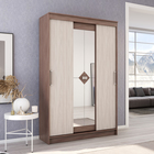 Шкаф – купе «Агат», 1400×465×2140 мм, ясень шимо тёмный/ясень шимо светлый - Фото 1