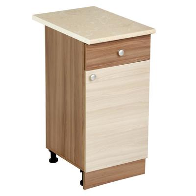 Шкаф напольный «ЭРА. Н400-1Я», 400×450×840 мм, цвет ясень шимо тёмный/ясень шимо светлый