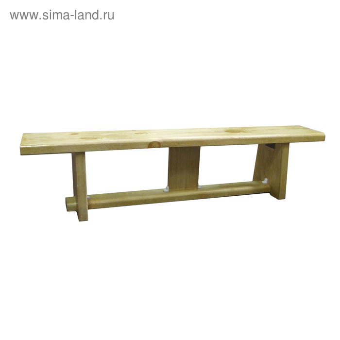 Гимнастическая скамейка на деревянных ножках 2,5 х 0,23 м - Фото 1