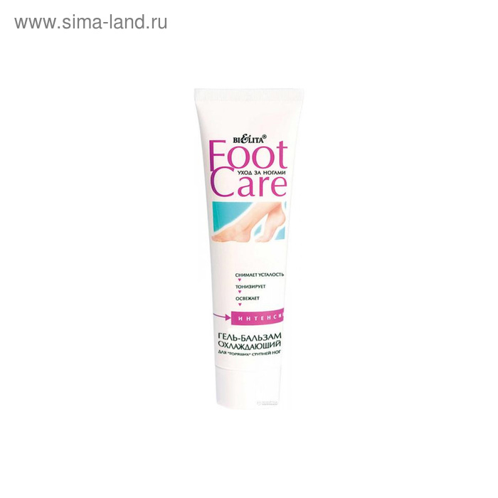 Гель-бальзам для ступней ног Bielita Foot Care «Охлаждающий», 100 мл - Фото 1