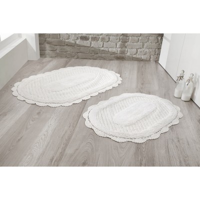 Набор ковриков Lokal, размер 60 х 100 см, 50 х 70 см, кремовый