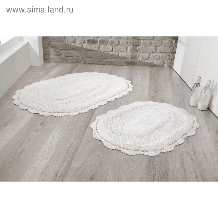 Набор ковриков Lokal, размер 60 х 100 см, 50 х 70 см, кремовый - Фото 1