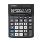 Калькулятор настольный Citizen Business Line "CMB801BK", 8-разрядный, 103 х 138 х 24 мм, двойное питание, чёрный - Фото 3