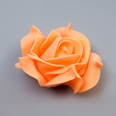 Набор цветов для декора из фоамирана, D=7,5 см, 4 шт, персиковый