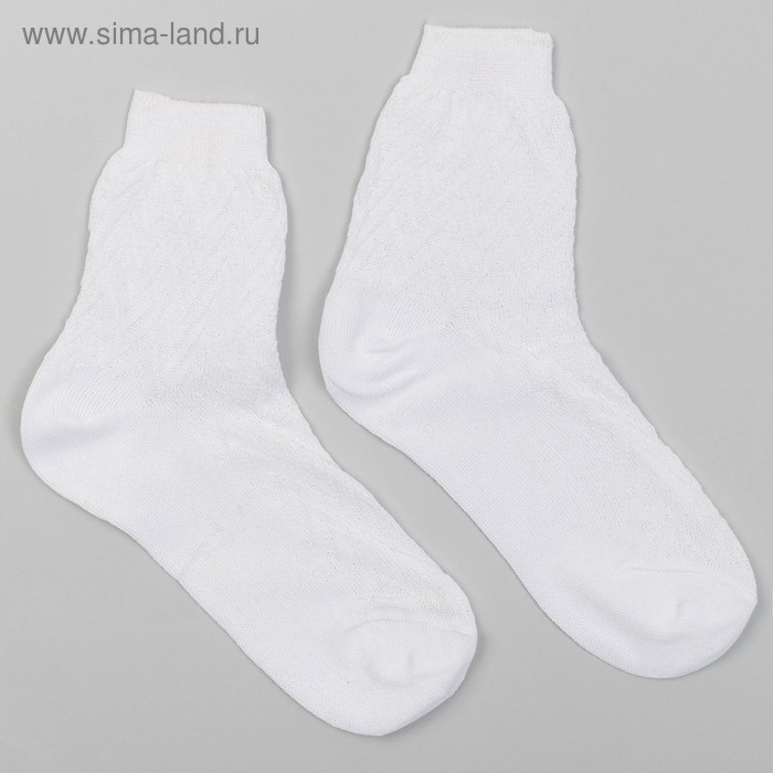 Носки женские, цвет белый, размер 23 - Фото 1
