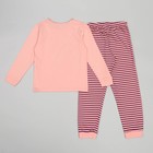 Пижама для девочки, рост 104-110 (104-110 см) см, цвет розовый - Фото 2